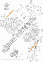 CRANKCASE for KTM 1190 ADVENTURE ABS GREY WES. 2013