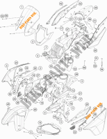PLASTICS for KTM 1190 ADVENTURE ABS GREY WES. 2013