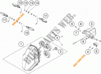 HEADLIGHT / TAIL LIGHT for KTM 1190 ADVENTURE ABS ORANGE 2013