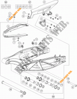 SWINGARM for KTM 1190 ADVENTURE ABS ORANGE 2013