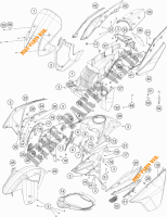 PLASTICS for KTM 1190 ADVENTURE ABS GREY 2013