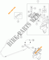 REAR BRAKE CALIPER for KTM 1050 ADVENTURE ABS 2016