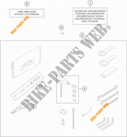 TOOL KIT / MANUALS / OPTIONS for KTM 1050 ADVENTURE ABS 2016