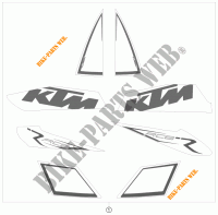 STICKERS for KTM 1190 RC8 R 2010