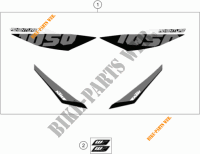 STICKERS for KTM 1050 ADVENTURE ABS 2016
