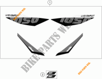STICKERS for KTM 1050 ADVENTURE ABS 2016