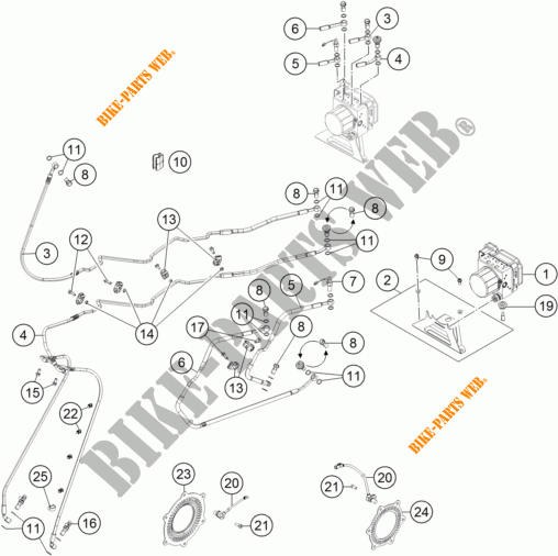 BRAKE ANTIBLOCK SYSTEM ABS for KTM 1050 ADVENTURE ABS 2016