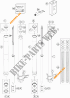 FRONT FORK (PARTS) for KTM 1050 ADVENTURE ABS 2015