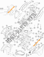 PLASTICS for KTM 1050 ADVENTURE ABS 2015