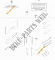TOOL KIT / MANUALS / OPTIONS for KTM 1050 ADVENTURE ABS 2015