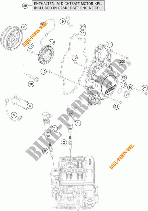 IGNITION SYSTEM for KTM 1050 ADVENTURE ABS 2015