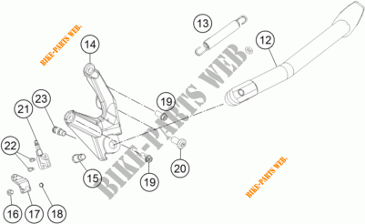 SIDE / MAIN STAND for KTM 1050 ADVENTURE ABS 2015