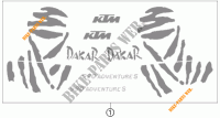 STICKERS for KTM 990 ADVENTURE S 2008