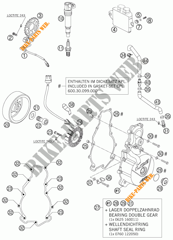 IGNITION SYSTEM for KTM 990 ADVENTURE S 2006