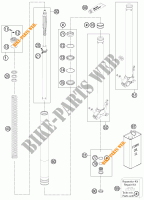FRONT FORK (PARTS) for KTM 990 ADVENTURE R 2012