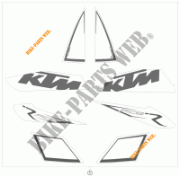 STICKERS for KTM 1190 RC8 R 2010