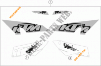 STICKERS for KTM 990 ADVENTURE BAJA 2013