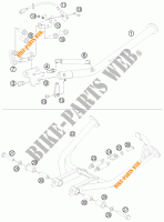 SIDE / MAIN STAND for KTM 990 ADVENTURE DAKAR EDITION 2011