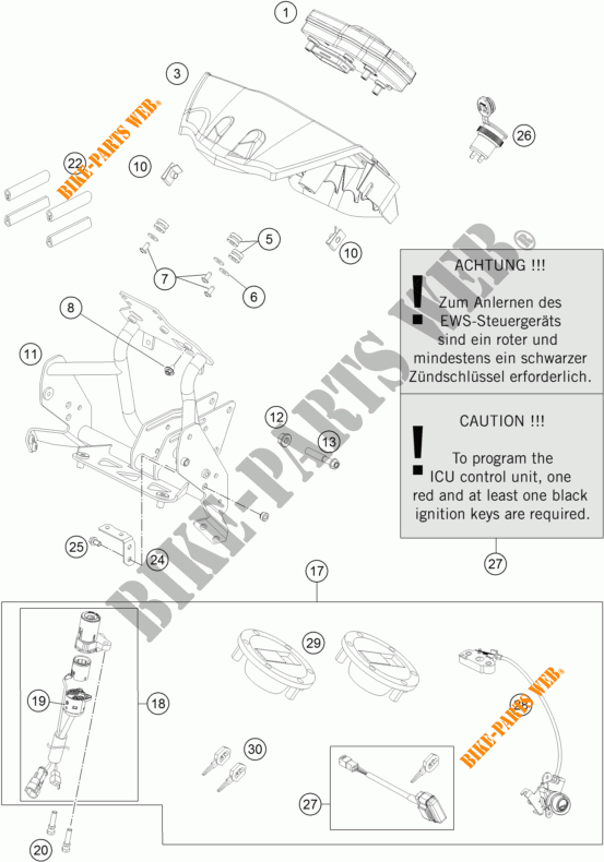 IGNITION SWITCH for KTM 990 ADVENTURE DAKAR EDITION 2011