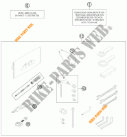 TOOL KIT / MANUALS / OPTIONS for KTM 990 ADVENTURE DAKAR EDITION 2011
