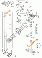 FRONT FORK / TRIPLE CLAMP for KTM 990 ADVENTURE ORANGE ABS 2011