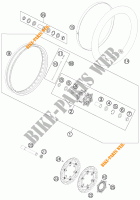 FRONT WHEEL for KTM 990 ADVENTURE ORANGE ABS 2011