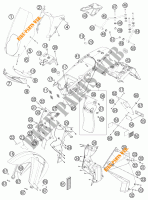 PLASTICS for KTM 990 ADVENTURE ORANGE ABS 2011