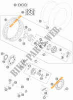 REAR WHEEL for KTM 990 ADVENTURE ORANGE ABS 2011