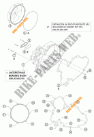 CLUTCH COVER for KTM 950 ADVENTURE ORANGE LOW 2004