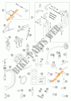 SPECIFIC TOOLS (ENGINE) for KTM 950 ADVENTURE ORANGE LOW 2004