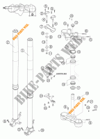 FRONT FORK / TRIPLE CLAMP for KTM 950 ADVENTURE S ORANGE 2004