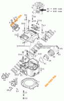 CYLINDER HEAD  for KTM 640 ADVENTURE R D 1998