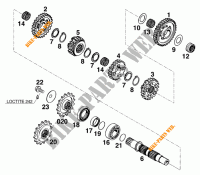 GEARBOX COUNTERSHAFT for KTM 640 ADVENTURE R D 1998