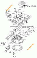 CYLINDER HEAD  for KTM 640 ADVENTURE R 2001