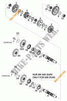GEARBOX COUNTERSHAFT for KTM 640 ADVENTURE R 2001