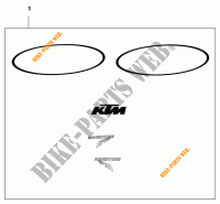 STICKERS for KTM 640 ADVENTURE R 2001