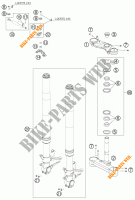 FRONT FORK / TRIPLE CLAMP for KTM 1190 RC8 ORANGE 2010