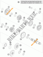 GEARBOX COUNTERSHAFT for KTM 1190 RC8 ORANGE 2010