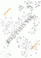 PLASTICS for KTM 1190 RC8 ORANGE 2010