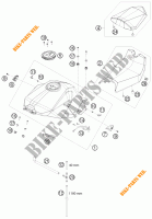 TANK / SEAT for KTM 1190 RC8 ORANGE 2010