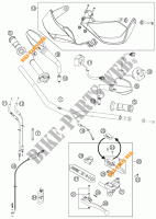 HANDLEBAR / CONTROLS for KTM 990 SUPERMOTO T WHITE ABS 2012