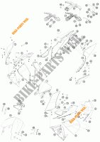PLASTICS for KTM 1190 RC8 WHITE 2010