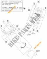 CYLINDER for KTM 990 SUPERMOTO T ORANGE ABS 2012