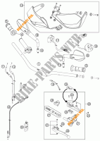 HANDLEBAR / CONTROLS for KTM 990 SUPERMOTO T ORANGE ABS 2012