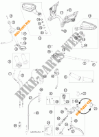 HANDLEBAR / CONTROLS for KTM 1190 RC8 ORANGE 2010