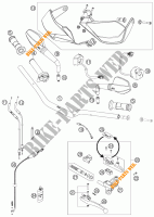 HANDLEBAR / CONTROLS for KTM 990 SUPERMOTO T ORANGE 2009