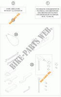 TOOL KIT / MANUALS / OPTIONS for KTM 1190 RC8 BLACK 2010