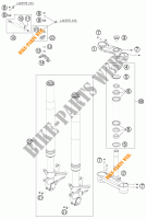 FRONT FORK / TRIPLE CLAMP for KTM 1190 RC8 ORANGE 2010