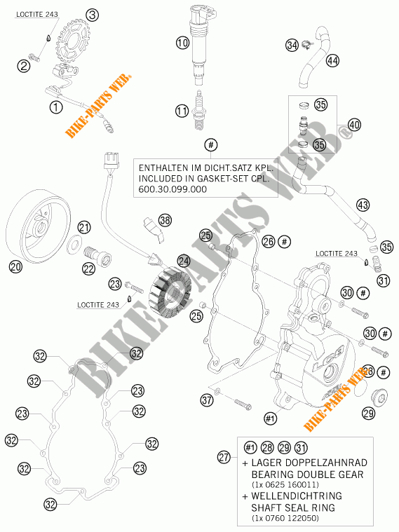 IGNITION SYSTEM for KTM 990 SUPERMOTO R 2009