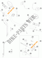 HANDLEBAR / CONTROLS for KTM 990 SUPERMOTO ORANGE 2008